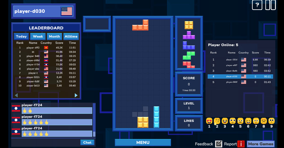 Tetrix Online Screenshot